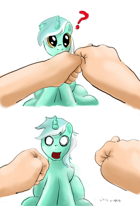 Lyra Heartstrings fan art My Little Pony hands human obsession human magic